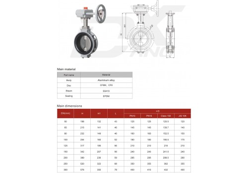 Anti-condensation butterfly valve